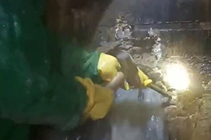 百色消防水池堵漏施工视频